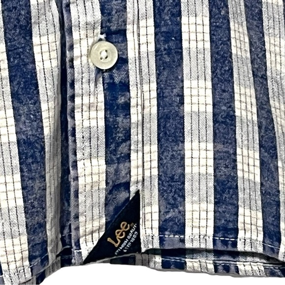 New With Tag Vintage Lee Plaid Western Button Up Shirt - Picture 8 of 13